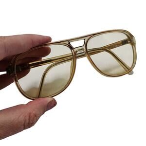 Vintage LS Basic Brown Transparent Pilot Sunglasses USA FRAMES ONLY